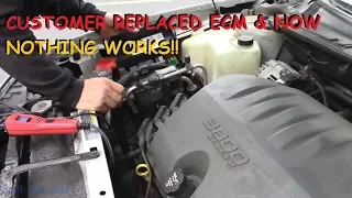 Buick LeSabre: Customer Replaced ECM Now A No Start, No Lights, NO NOTHIN!