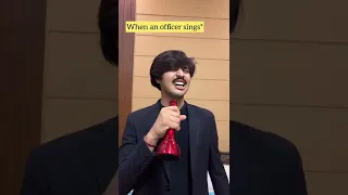 Normal employee vs officer singing 😂♥️ | Raj Grover | #shorts