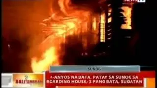 BT: 4-anyos na bata, patay sa sunog sa boarding house sa Cebu