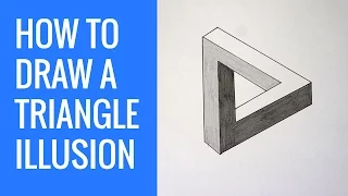 How To Draw An Impossible Triangle Optical Illusion - Impossible Shapes