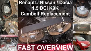 Renault/Nissan/Dacia 1.5 DCI K9K Cambelt Replacement - Fast Version