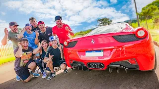 SURPREENDI MEUS AMIGOS COM A MINHA FERRARI SÓ O CANO