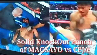 KNOCK Out Punch of MAGSAYO vs CEJA | Pambansang Kalbo