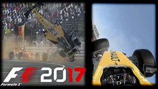 F1 2017 (Mod) - CRASH COMPILATION #3