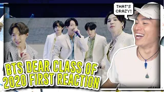 FIRST TIME REACTING TO BTS COMMENCEMENT SPEECH & PERFORMANCE! | Dear Class Of 2020!
