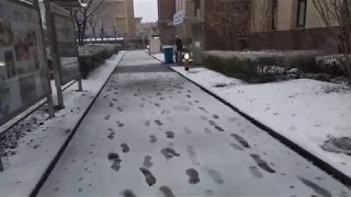 Dorm of SHUPL covered by SNOW in 2018.