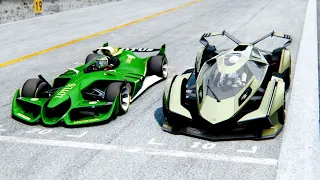 Lamborghini V12 Vision GT vs Lotus F1 2025 Concept at Monza GP