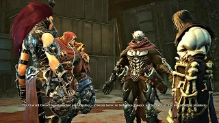 Darksiders 3 - All 4 Horsemen Meeting Cutscene (Darksiders 2018) PS4 Pro