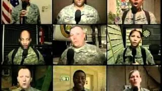 Service Members Sing the Star Spangled Banner for July 4th