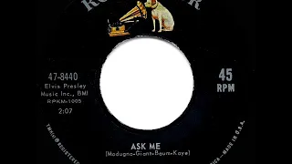 1964 HITS ARCHIVE: Ask Me - Elvis Presley (mono 45)