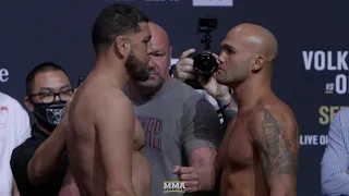 Nick Diaz vs. Robbie Lawler Ceremonial Weigh-Ins Staredown | UFC 266 | MMA Fighting