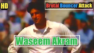 Waseem Akram Brutal Bouncer Attack Vs England