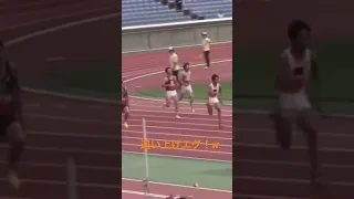 桐生選手の驚異の追い上げ！