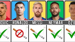 Football Players Who Smoke Cigarettes In Real Life | Footballers smoking