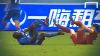 Demba Ba suffers horrific leg break