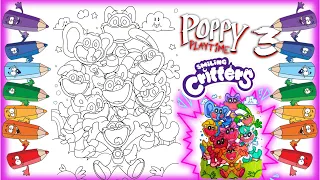 New Coloring Pages Poppy Playtime Chapter 3  / How to color Smiling Critters