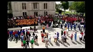 Bicentennial Torch Relay Clinton County 4th Graders Singing Back Home Again In Indiana