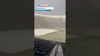 Heavy Rain Sparks Flooding At Yankee Stadium