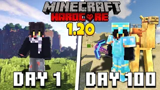 I Survived 100 Days In 1.20 Minecraft Hardcore...