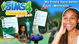 Island Living finally got the Refresh it deserved in Then Sims 4 🧜🏼‍♀️✨