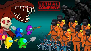 AMONG US in The Lethal Company Experience 2 || KDC Toons ANIMATION