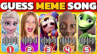 GUESS MEME & WHO'S SINGING 🎤🎵 🔥| Lay Lay, King Ferran, Salish Matter,MrBeast, Tenge Song, Elsa,Diana