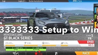 Real Racing 3 RR3 Mercedes-AMG GT Black Series: Track Day - winning costs, Full Upgrade Tree