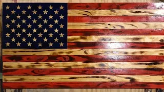 DIY - Step by step how to build a wooden AMERICAN flag  @smithjoydesign