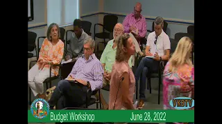 Budget Workshop  June 28, 2022