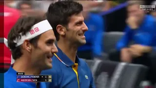 Novak Djokovic Federer vs Sock Anderson Laver Cup Highlights HD #novak #Nole #djolovic #trendingnow