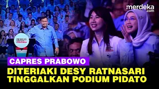 Detik-Detik Prabowo Diteriaki Desy Ratnasari Sampai Tinggalkan Podium Pidato