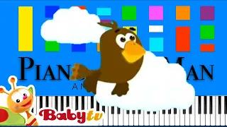 BabyTV The Birds Slow EASY Medium 4K Piano Tutorial