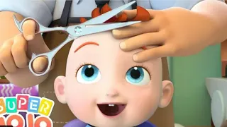 Baby JoJo s First Haircut | Going to The Hairdresser | Super JoJo Nursery Rhymes & Kids Songs
