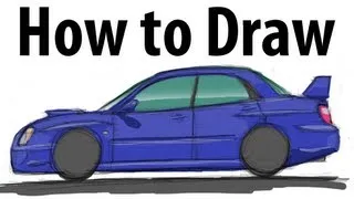 How to draw a Subaru Impreza WRX STi (2005)  - Sketch it quick!