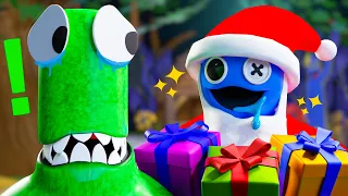 Rainbow Friends But BLUE is Santa Claus!? - Roblox Animation