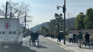 MOVING JAPAN【road trip】 KYOTO JAPAN【moving car】 KYOTO-SHI  ARASHIYAMA【back road】