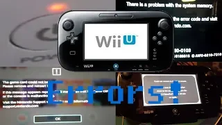 Nintendo Wii U All Errors! + forgotten Nintendo Switch Error