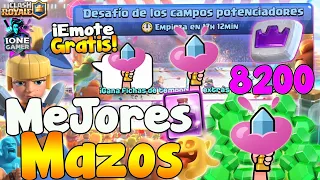 DESAFÍO DE LOS CAMPOS POTENCIADORES SEASON 58 😍 MEJORES MAZOS EMOTE GRATIS 🔥 Ione Gamer Clash royale