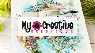 Seaside memories - Scrapbooking process video - My Creative Scrapbook - September LE kit