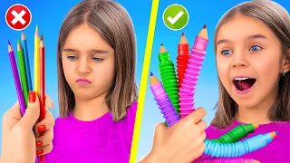 Pop It Schule! 12 Coole DIY Pop It Fidget Toys!