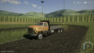 Farming Simulator 2019 mods  Ford F800 flatbed/AR truck