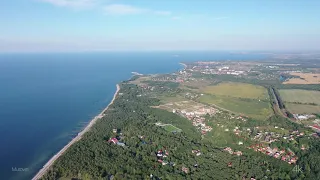 4k drone Светлогорск Балтийское побережье. Kaliningrad. Russia.