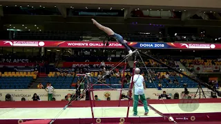 NEDOV Emma (AUS) - 2018 Artistic Worlds, Doha (QAT) - Qualifications Uneven Bars