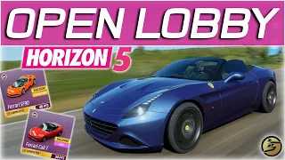 Ferrari Car Meet + Cruise Forza Horizon 5 Open Lobby Live Stream (NEW Ferrari Unlocks + Racing)