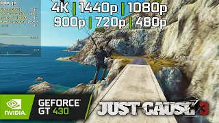 GT 430 | Just Cause 3 - 4K, 1440p, 1080p, 900p, 720p, 480p