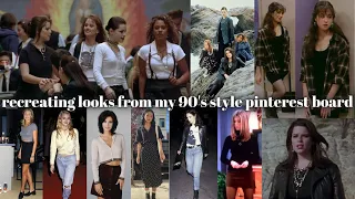 Recreating outfits from my 90's style Pinterest board