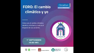 Foro de discusión: "El cambio climático y yo"