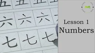 How to write Basic Chinese Characters | HSK 1 ( Free Worksheets) | Learn Chinese | L1. Numbers