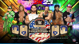 WWE 2K23 ELIMINATION CHAMBER MATCH FOR THE OLD WWE UNITED STATES CHAMPIONSHIP!