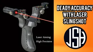 slingshot #shooting with #laser and sights how to be accurate with a #slingshot deadly precision
